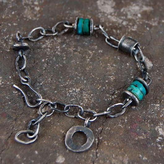 bransoletki srebrne Turkus bransoleta unisex