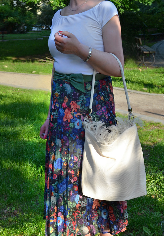 torby na ramię Torba BOHO z płótna żaglowego frędzle