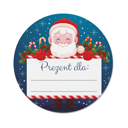 dekoracje świąteczne Naklejki na Świąteczne prezenty, Boże Narodzenie, Wigilia 5cm 6 szt A117