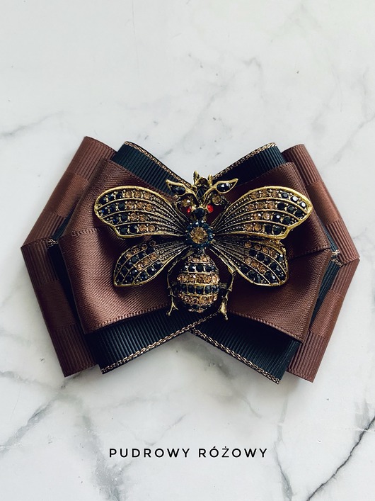 broszki Brosza z cudnym Owadem z kryształków New Jesień