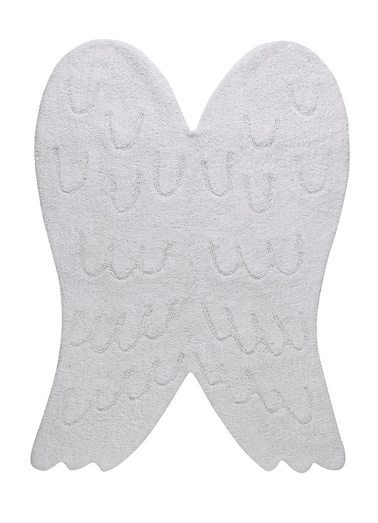 dywany Dywan SILHOUETTE WING, kolor biały, skrzydła, 100% bawełna LORENA