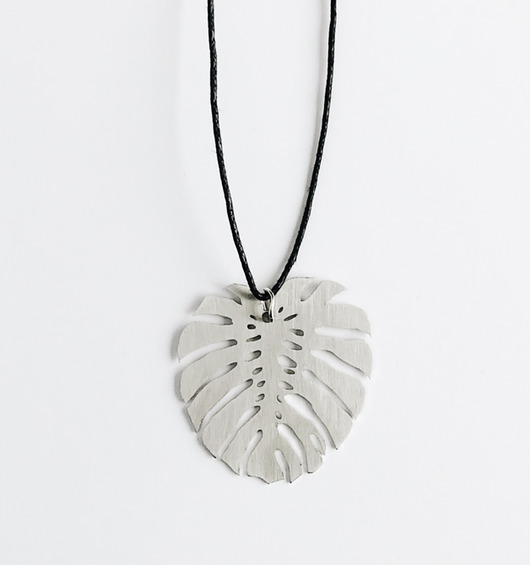 Naszyjnik Vander Monstera srebrna Vander jewelry