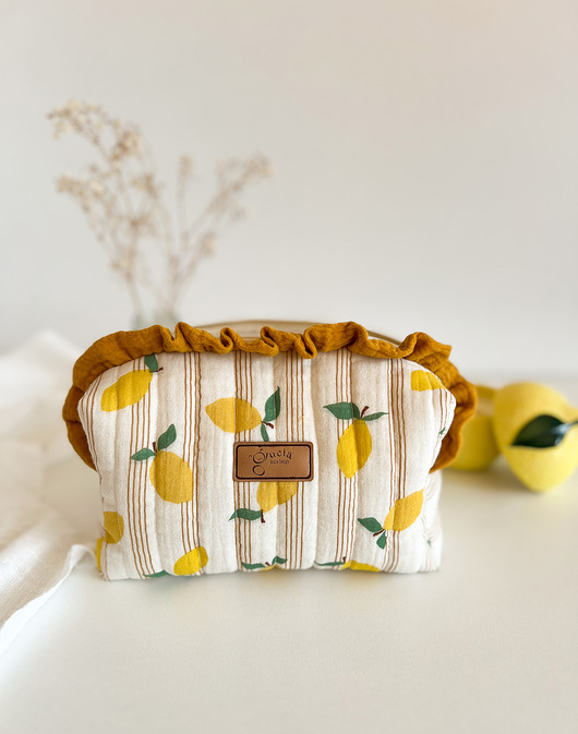 kosmetyczki Kosmetyczka z falbanką LEMON