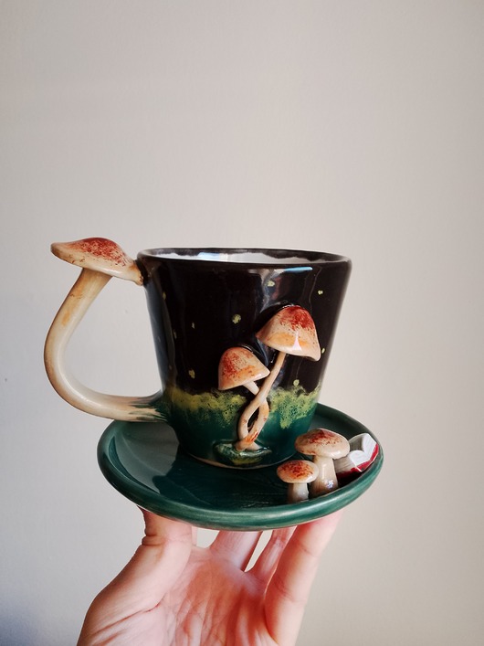 kubki Kubek z grzybkami, realizacja