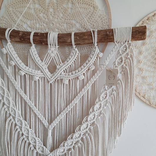 makramy Makrama Angel boho ozdoba