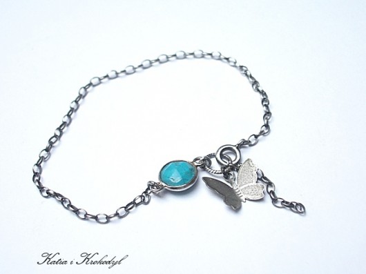  Blue butterfly-bransoletka Katia i krokodyl