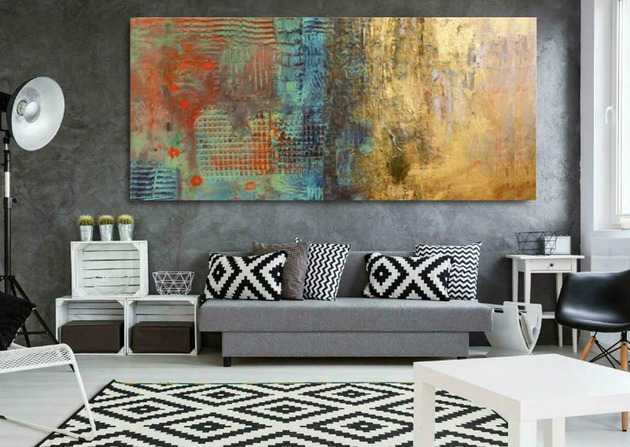 obrazy Efektowny duży obraz płaskorzeźba ENCANTO 80x160cm