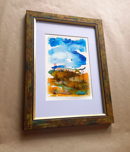 obrazy Pejzaż 83 - akwarela 16x24 cm