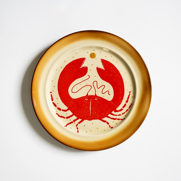 Ozdoby na ścianę Talerz na ścianę - krab