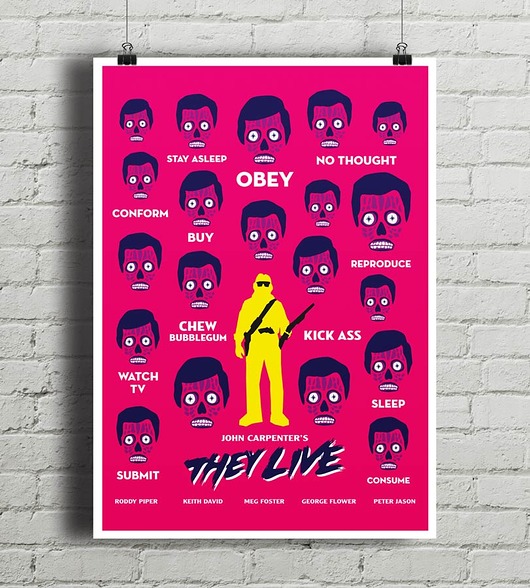 They Live - plakat minimalmill