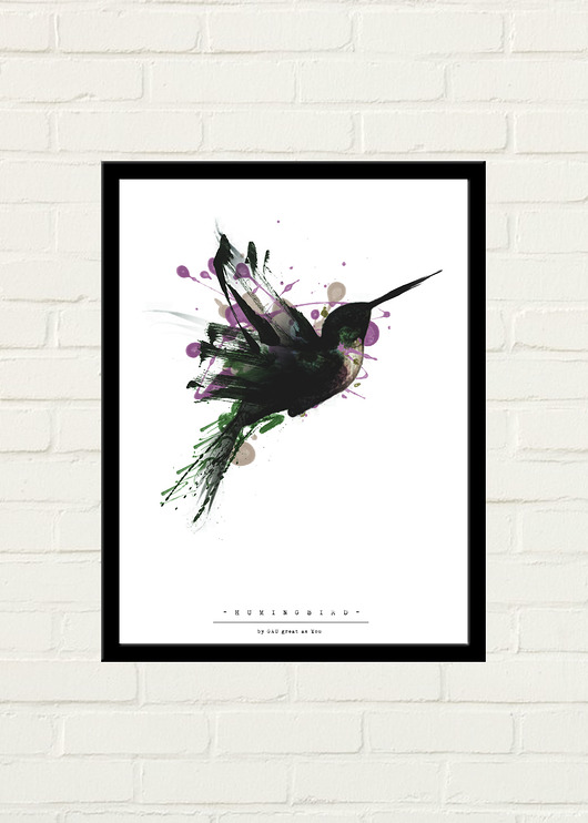 Humingbird Painted Plakat 30x40 GAU Home