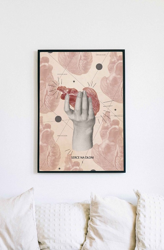 plakaty Plakat Serce na dłoni