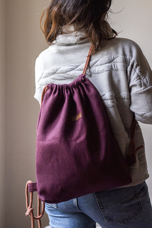 plecaki Burgundowy workoplecak basic