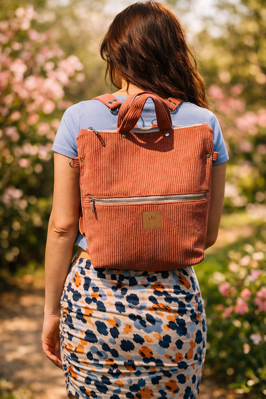 plecaki Torba plecak 2w1 sztruksowy Koral