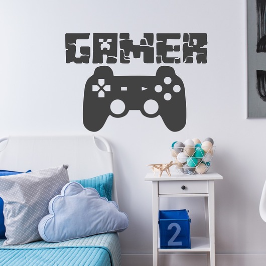 naklejki ścienne do pokoju dziecka Naklejka dla gracza gamer 41NW