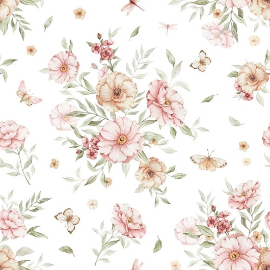 naklejki ścienne do pokoju dziecka Tapeta ścienna Meadow 53cm x 10m PZ