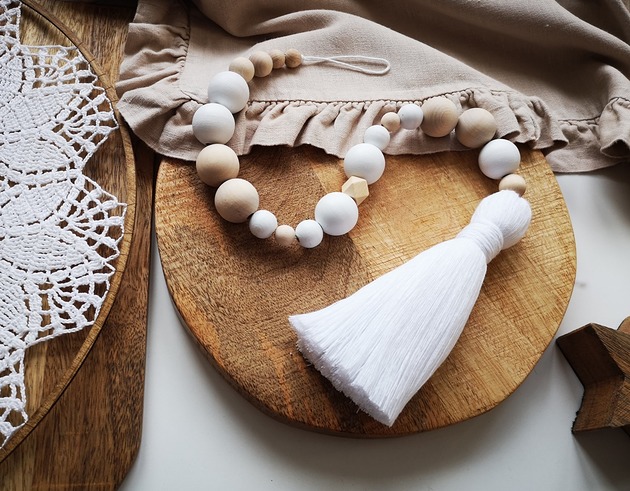 Girlanda z frędzlem Wooden Love