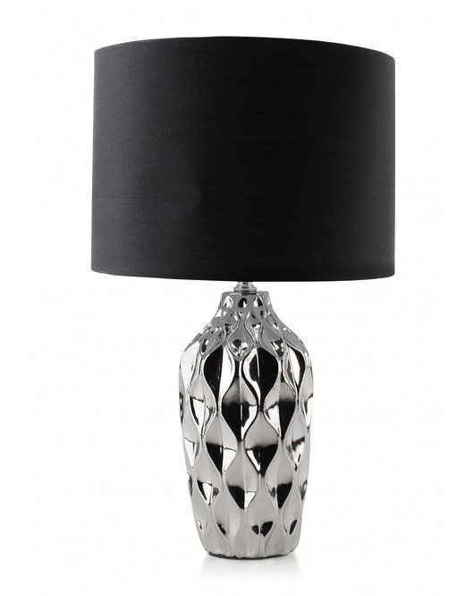 Lampa Ceramiczna Waves Srebrna MIA home