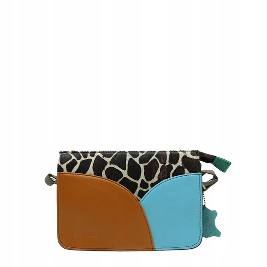 torby na ramię Torebka listonoszka modna damska dwustronna skórzana wzór OLIVKA