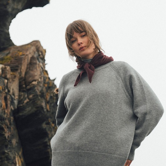 apaszki Apaszka Bordowa BIRUANG 100% etycznej wełny merino RWS