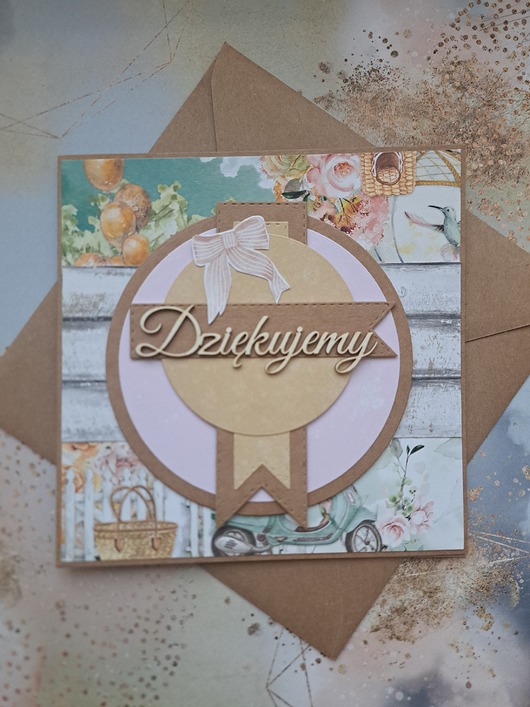 kartki scrapbooking Kartka na pożegnanie w pracy/odejście z pracy