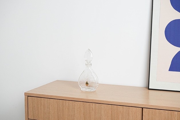 czajniki i dzbanki Karafka kryształowa, włoski design, lata 70, produkcja: ERRE