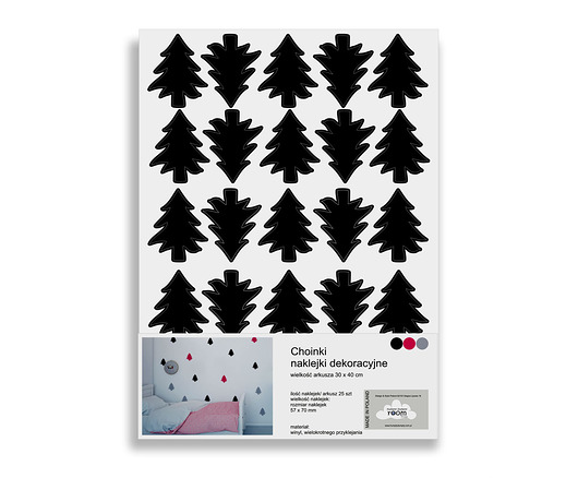 Naklejki Choinki czarne Humpty Dumpty Room Decoration
