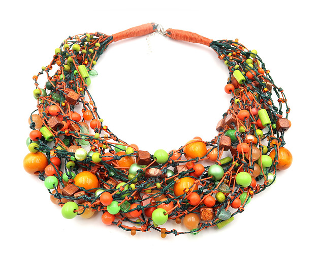 kolie Pomarańczarnia- naszyjnik