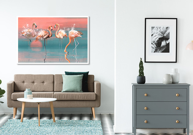 obrazy Obraz na płótnie FLAMINGI 120x80cm