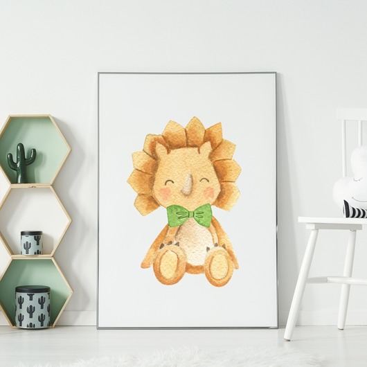 Plakat Dinozaur Akwarelowy 6 TamTamTu