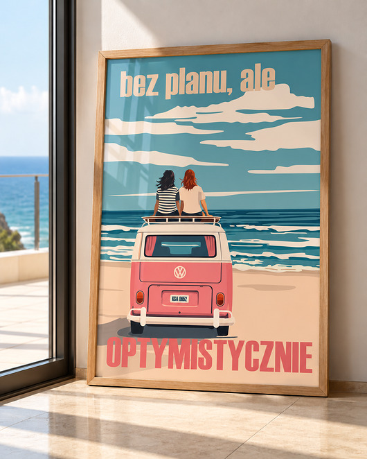 plakaty Plakat  Optymistycznie