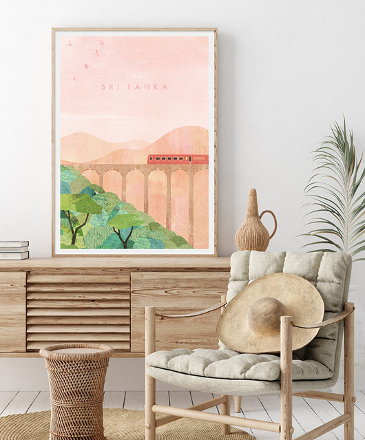 plakaty Sri Lanka - vintage plakat art giclee