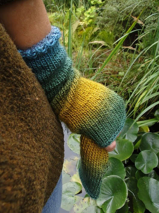 jeziorko / mitenki agat handmade