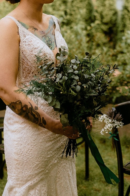 dodatki ślubne Leśny Bukiet Ślubny EUKALIPTUS ze stabilizowanych roślin