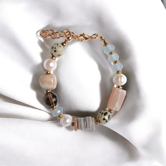 bransoletki z kamieni naturalnych UNIKATOWA bransoletka : mix minerałów