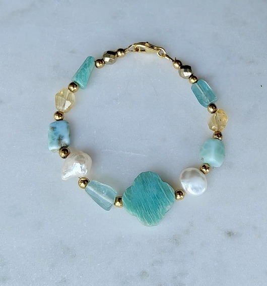 bransoletki srebrne Bransoletka intuicyjna (#4), pozłacana