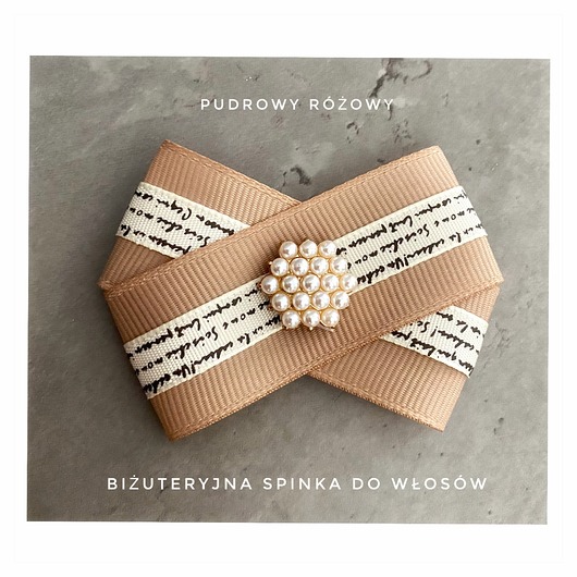 spinki i klamry do włosów Biżuteryjna spinka do włosów z perełkami New