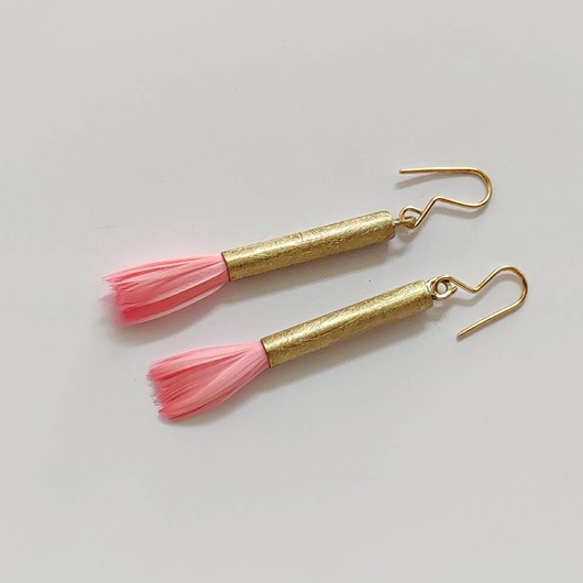 kolczyki z piórami PIÓRKO kolczyki