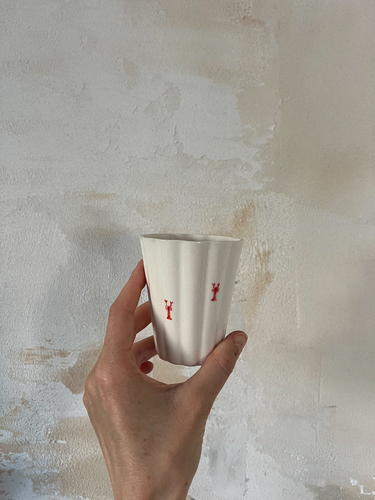 kubki Kubek porcelanowy z rakiem LA LUZ