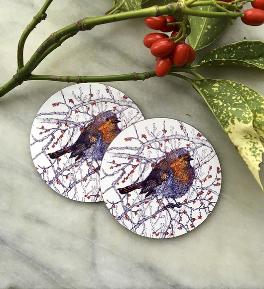 podkładki do kuchni Rudzik- podkładki pod kubek