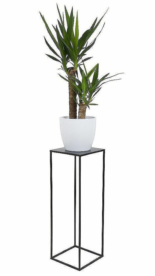 Kwietnik Stojący Loft 70 cm Czarny MIA home