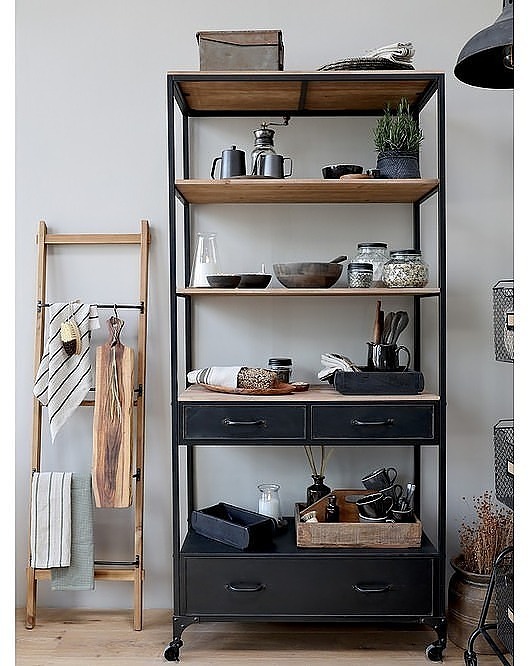 regały Regał Metalowy Regał na Kółkach Warehouse 200 cm