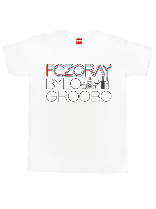 t-shirty męskie koszulka WCZORAJ BYŁO GRUBO ALKO tshirt