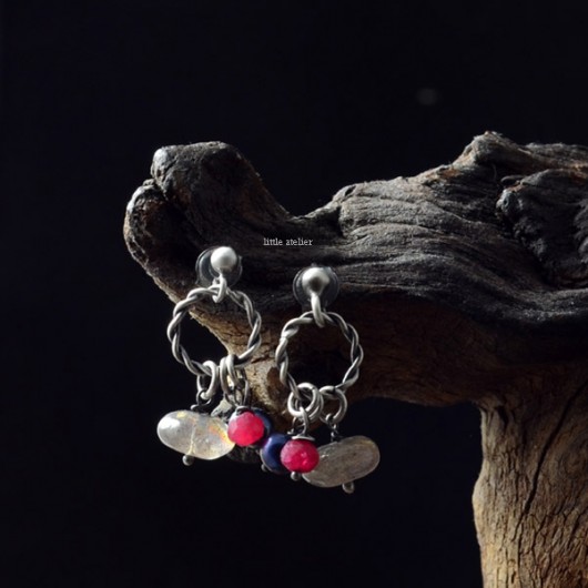 wianuszki z labradorytem little atelier