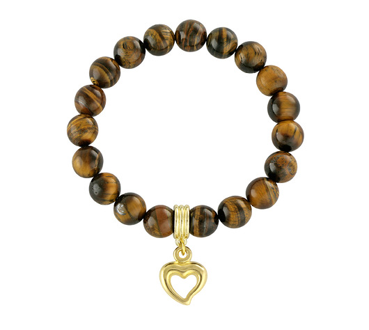 Tiger eye with heart. Lavoga