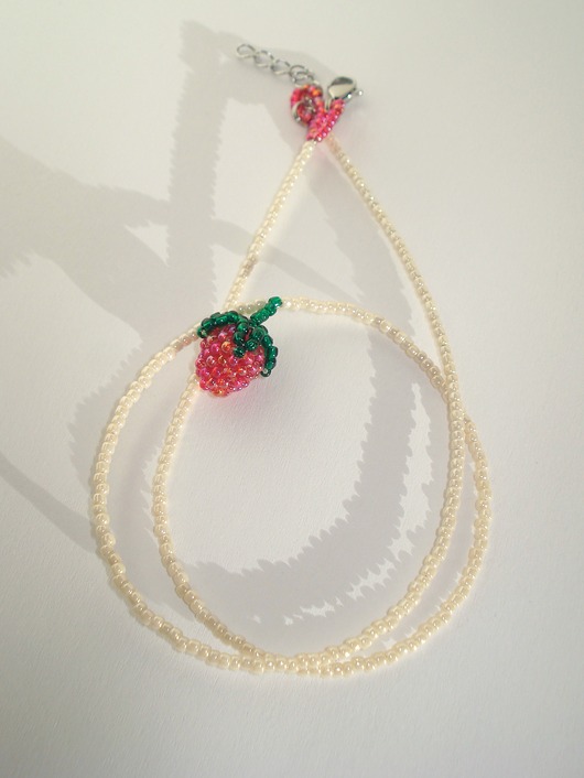 chokery Naszyjnik - fragola rossa