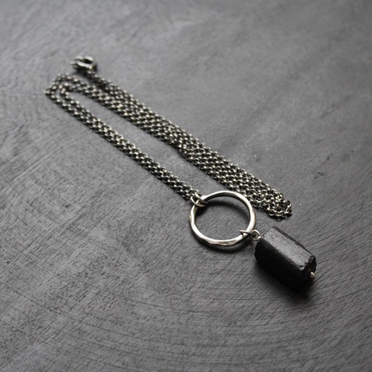 naszyjniki - inne Naszyjnik ochronny czarny turmalin