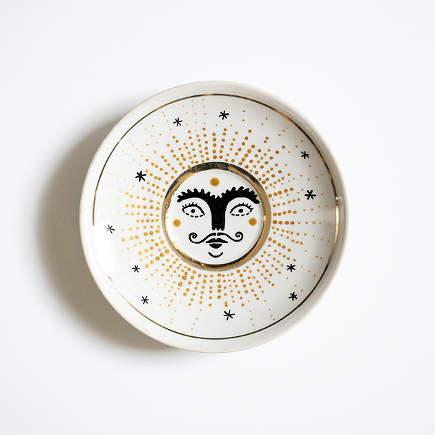 Ozdoby na ścianę Talerz na ścianę - słońce