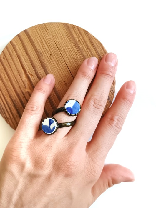 pierścionki - różne Pierścionek Włocławek podwójny