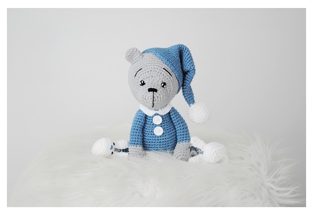 pokój dziecka - różne Śpioch w różowej piżamce - ciemniejszy niebieski